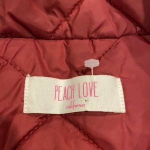 Peace Love vest! Burgundy. Size small. Like new.